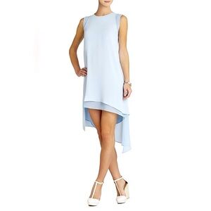 LIKE NEW BCBGMAXAZRIA Lainey Sleeveless Asymmetrical Hem Cut Out Dress